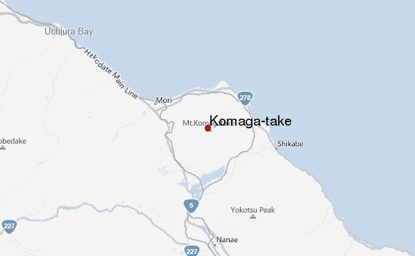 Komaga-take Location Map