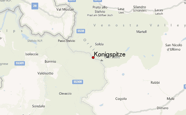 Königspitze Location Map