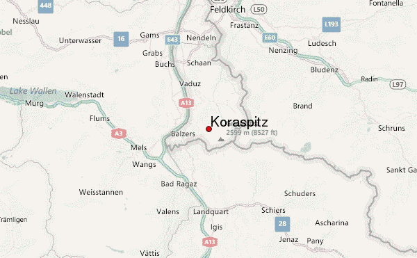 Koraspitz Location Map