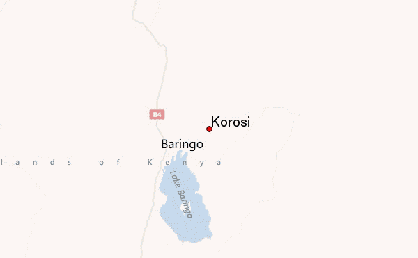 Korosi Location Map