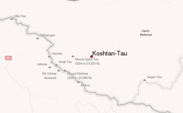 Koshtan-Tau Location Map