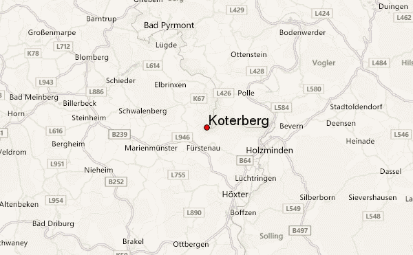 Köterberg Location Map