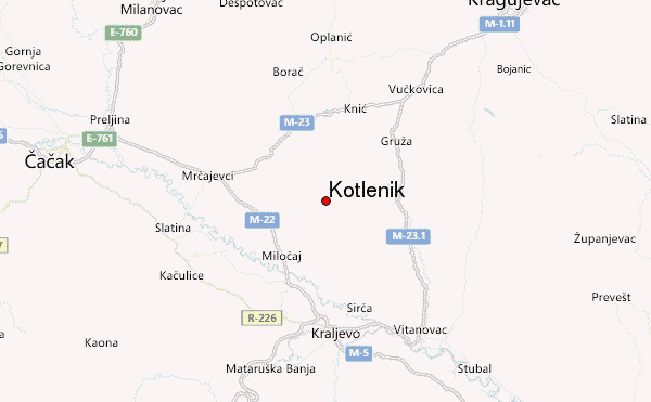 Kotlenik Location Map