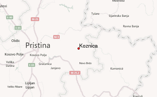 Koznica Location Map