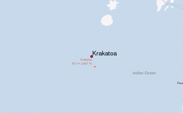 Krakatoa Location Map