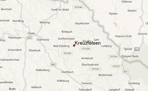 Kreuzfelsen Location Map
