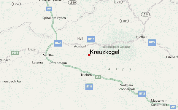 Kreuzkogel Location Map