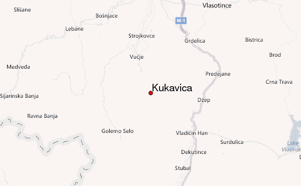 Kukavica Location Map