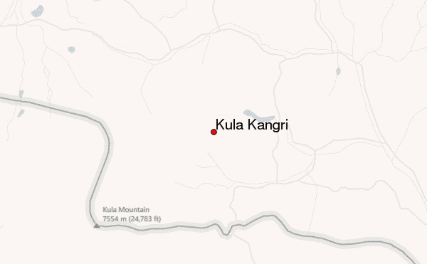 Kula Kangri Location Map