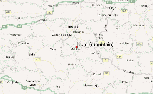 Kum (mountain) Location Map