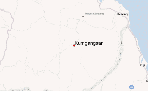 Kŭmgangsan Location Map