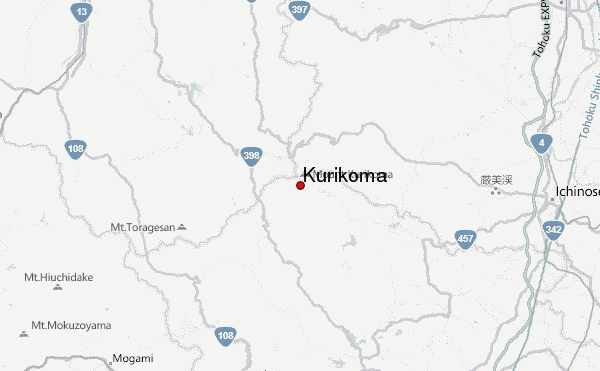 Kurikoma Location Map