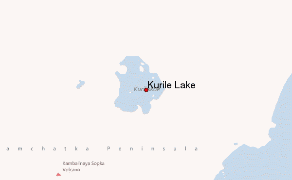Kurile Lake Location Map
