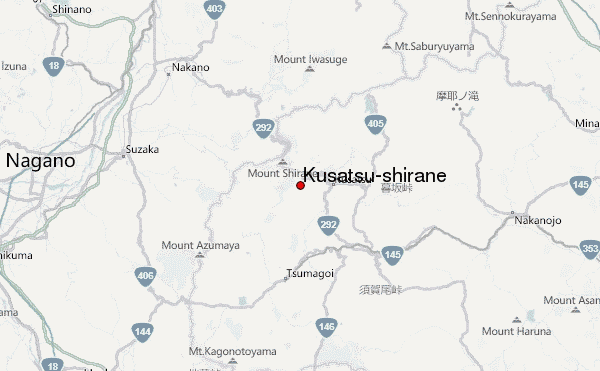 Kusatsu-shirane Location Map