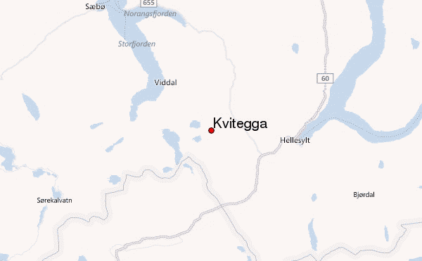 Kvitegga Location Map