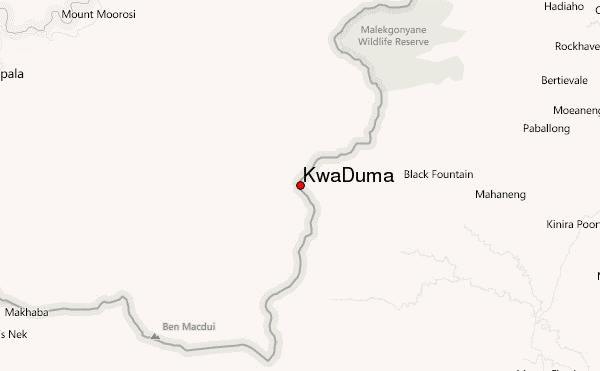 KwaDuma Location Map