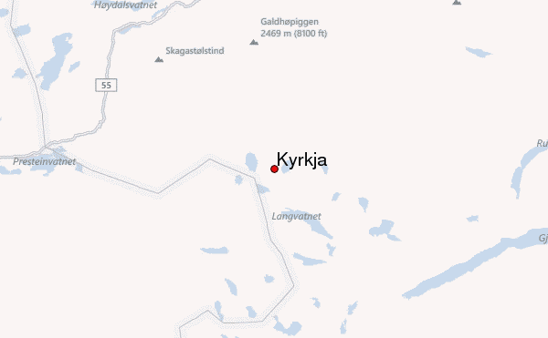 Kyrkja Location Map