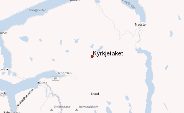 Kyrkjetaket Location Map