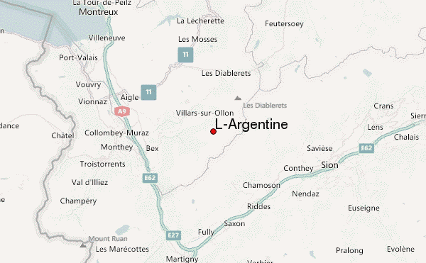 L'Argentine Location Map