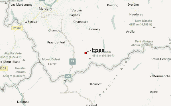 L'Epée Location Map