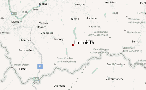 La Luette Location Map