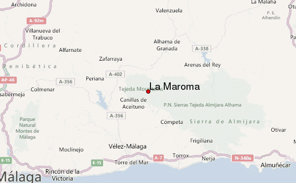 La Maroma Location Map