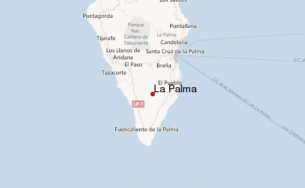 La Palma Location Map