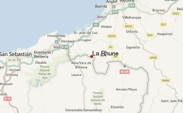 La Rhune Location Map