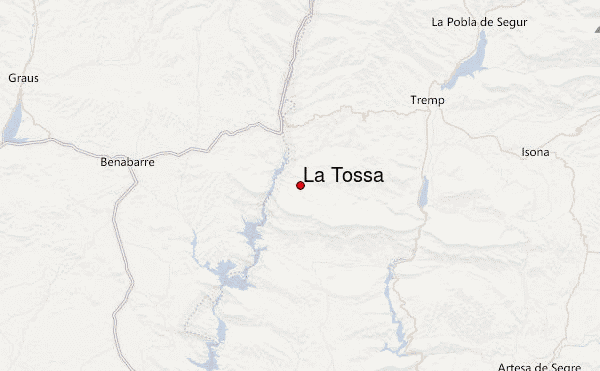 La Tossa Location Map