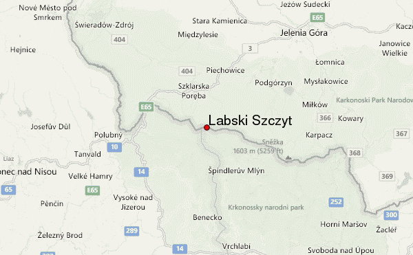 Łabski Szczyt Location Map