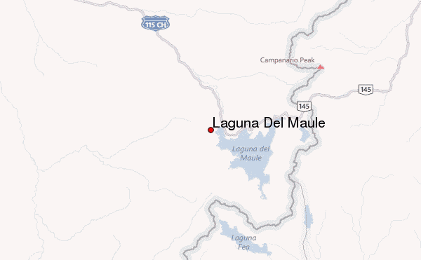 Laguna Del Maule Location Map