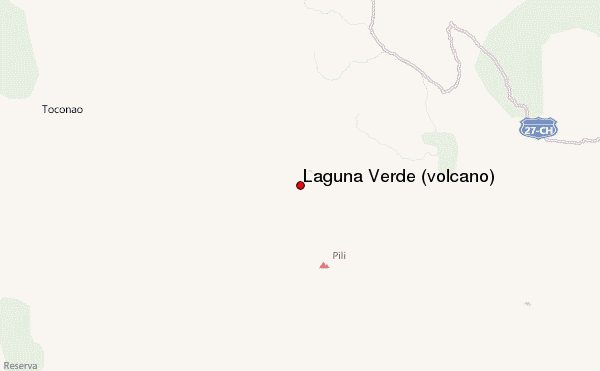 Laguna Verde (volcano) Location Map