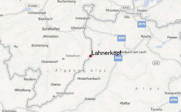 Lahnerkopf Location Map