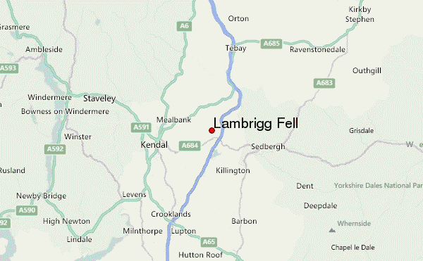 Lambrigg Fell Location Map