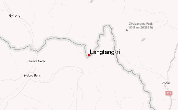 Langtang-ri Location Map