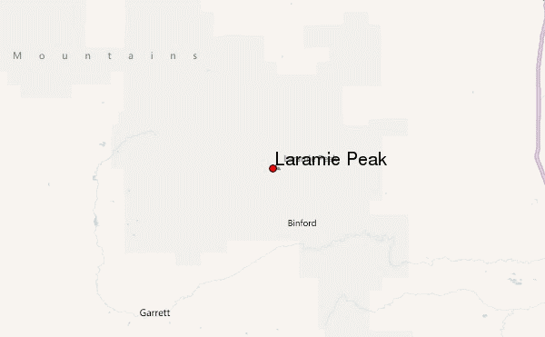 Laramie Peak Location Map