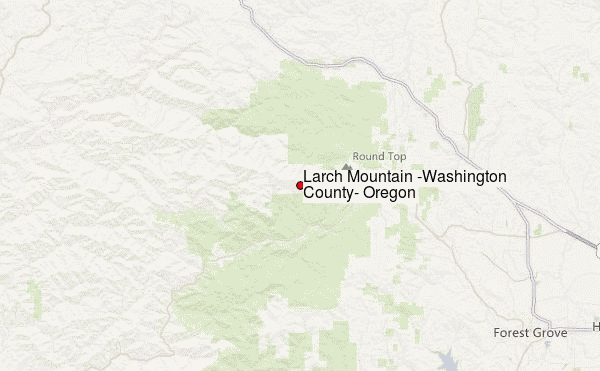 Larch Mountain (Washington County, Oregon) Location Map