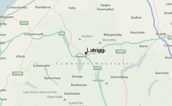 Latrigg Location Map