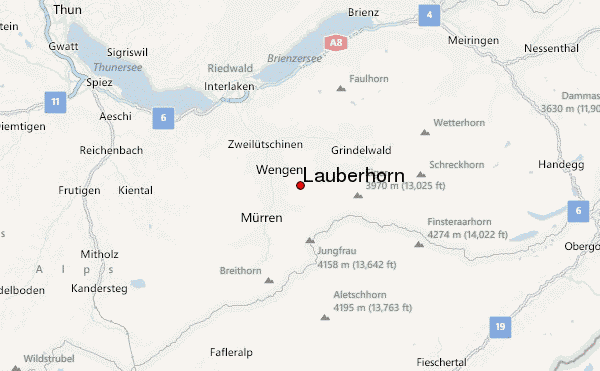 Lauberhorn Location Map