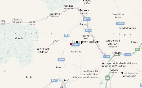 Laugenspitze Location Map