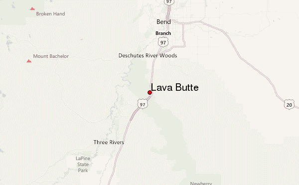 Lava Butte Location Map