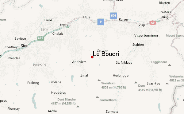 Le Boudri Location Map