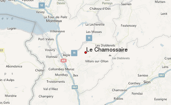 Le Chamossaire Location Map