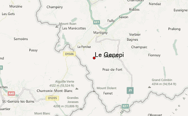 Le Génépi Location Map