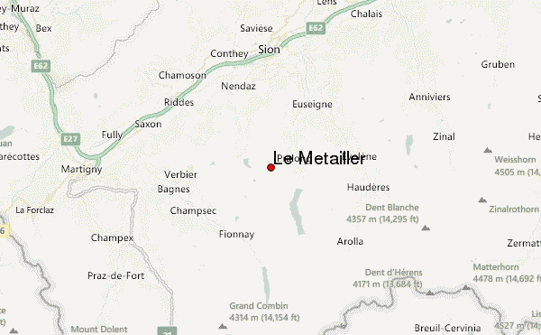 Le Métailler Location Map