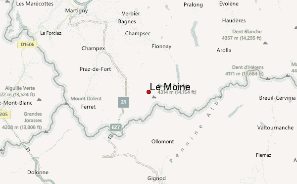 Le Moine Location Map
