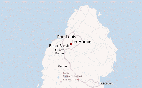 Le Pouce Location Map