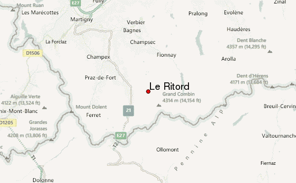 Le Ritord Location Map