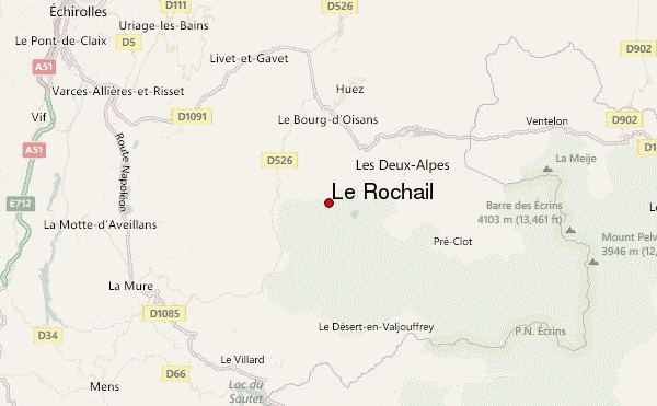 Le Rochail Location Map