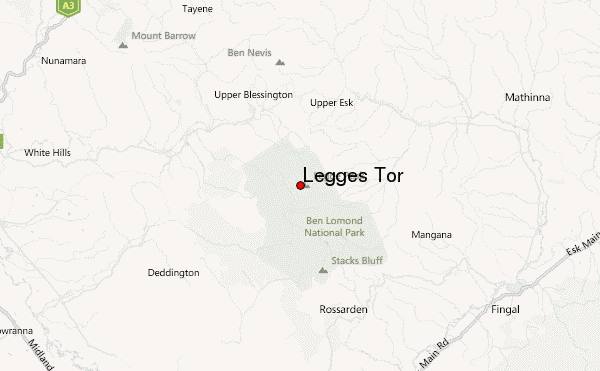 Legges Tor Location Map